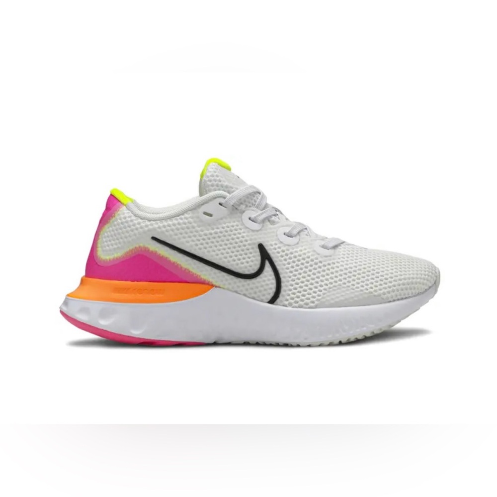 Nike Women’s Renew Run ‘Platinum Pink Blast’ Sneakers